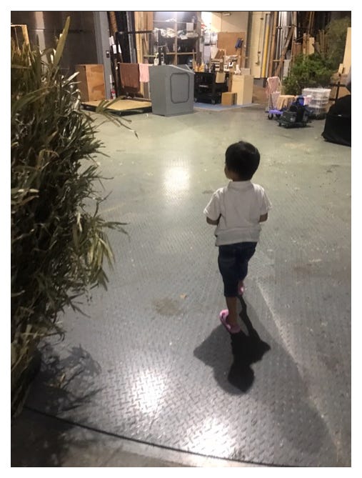 2日目の舞台に向かう勸玄くん/市川海老蔵オフィシャルブログ(Ameba)より