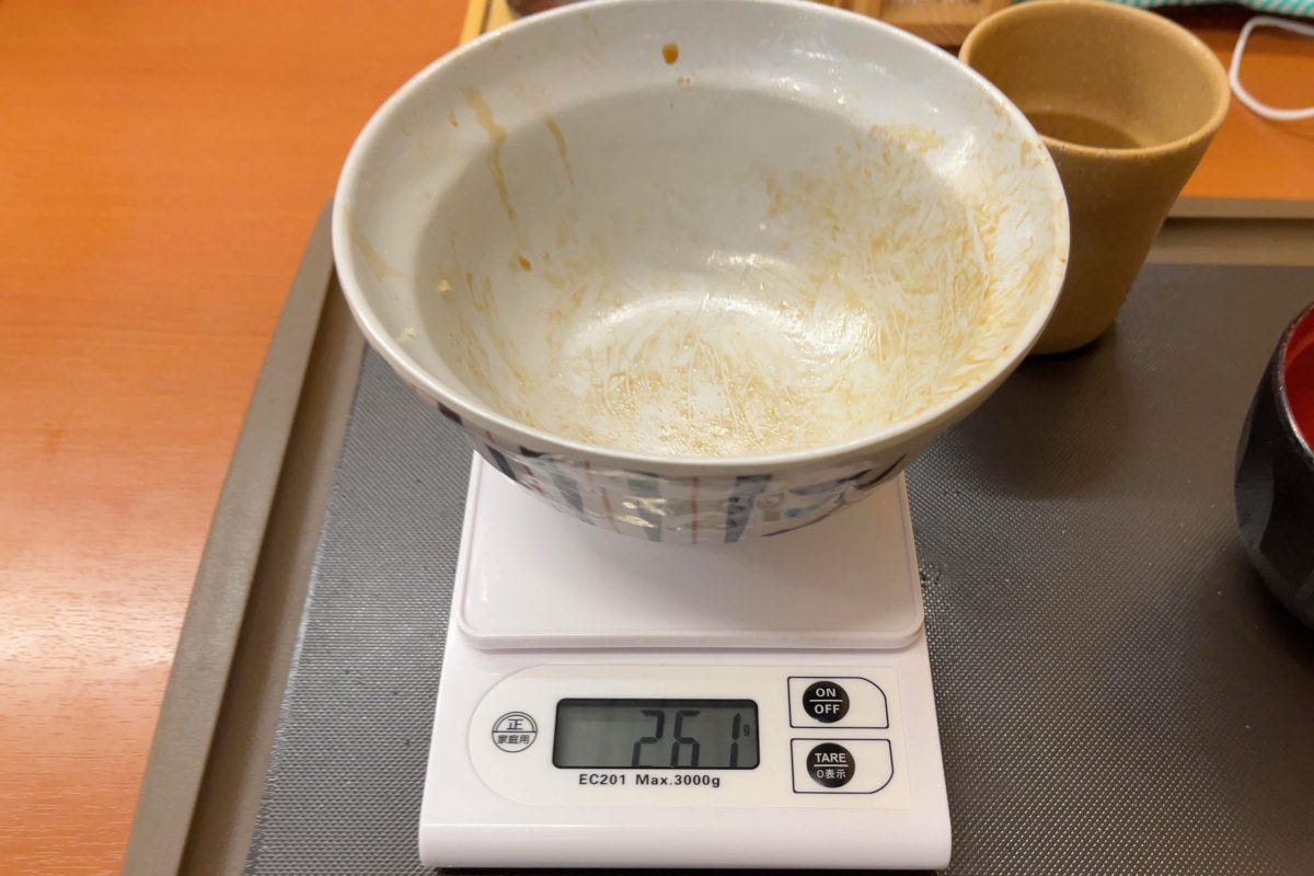 オールスター天丼食後