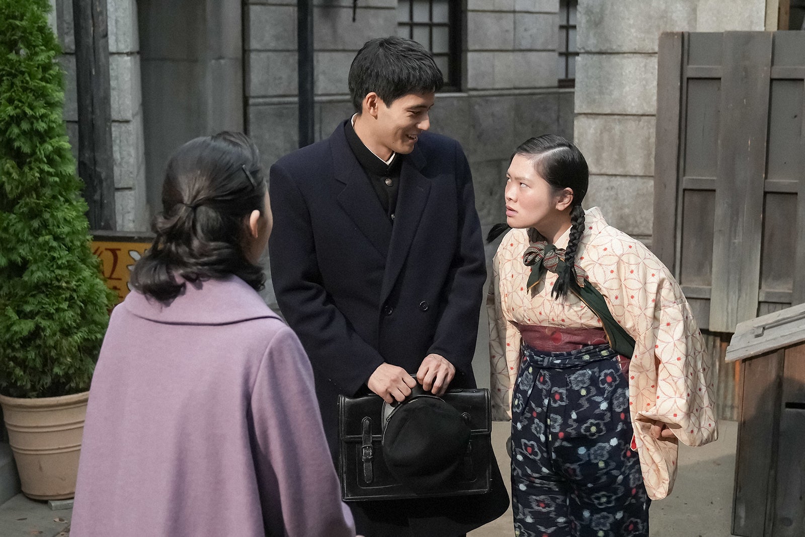 趣里、水上恒司、富田望生「ブギウギ」第57話（C）NHK