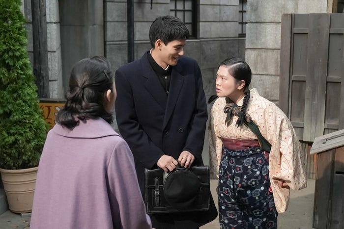 趣里、水上恒司、富田望生「ブギウギ」第57話(C)NHK