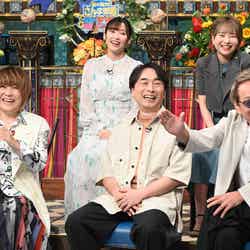 （上段左から）市ノ瀬加那、富田美憂（下段左から）松本梨香、関智一、堀内賢雄（C）日本テレビ