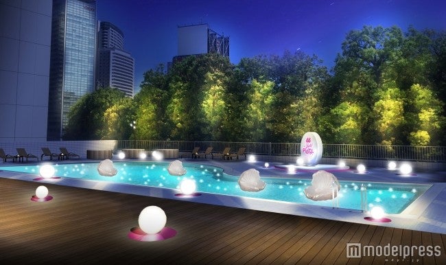 CanCam×Shinagawa Prince Hotel Night Pool／画像提供：小学館