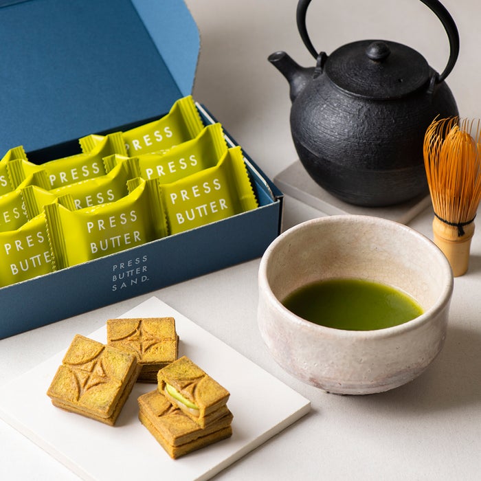 宇治抹茶を使った京都限定「バターサンド<宇治抹茶>」/画像提供:BAKE