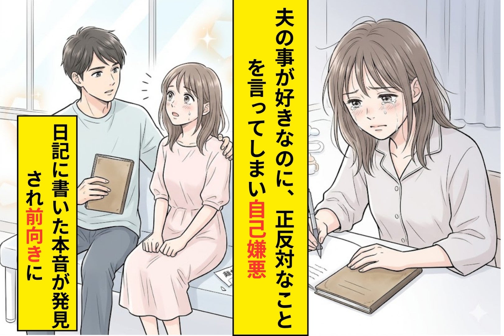 大好きな夫に「結婚してよかったと思ったことない」と言ってしまった私→離婚届の日に夫が見つけたもの