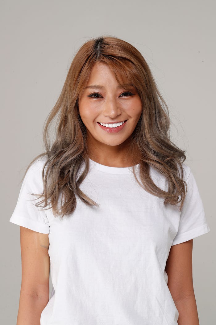 金子絵梨香さん/整形後(メイク後) (提供写真)