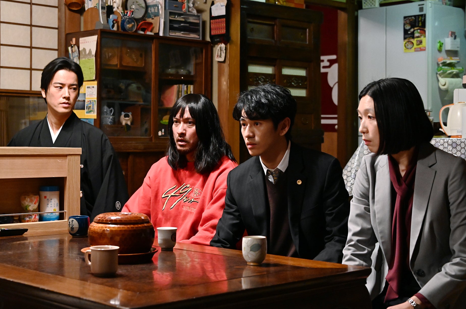 桐谷健太、長瀬智也、永山絢斗、江口のりこ／「俺の家の話」より（C）TBS