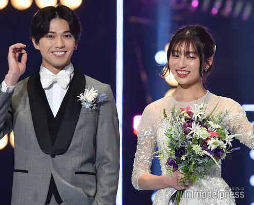 新田真剣佑&吉川愛、ウェディングランウェイに会場興奮<TGC2019A/W>