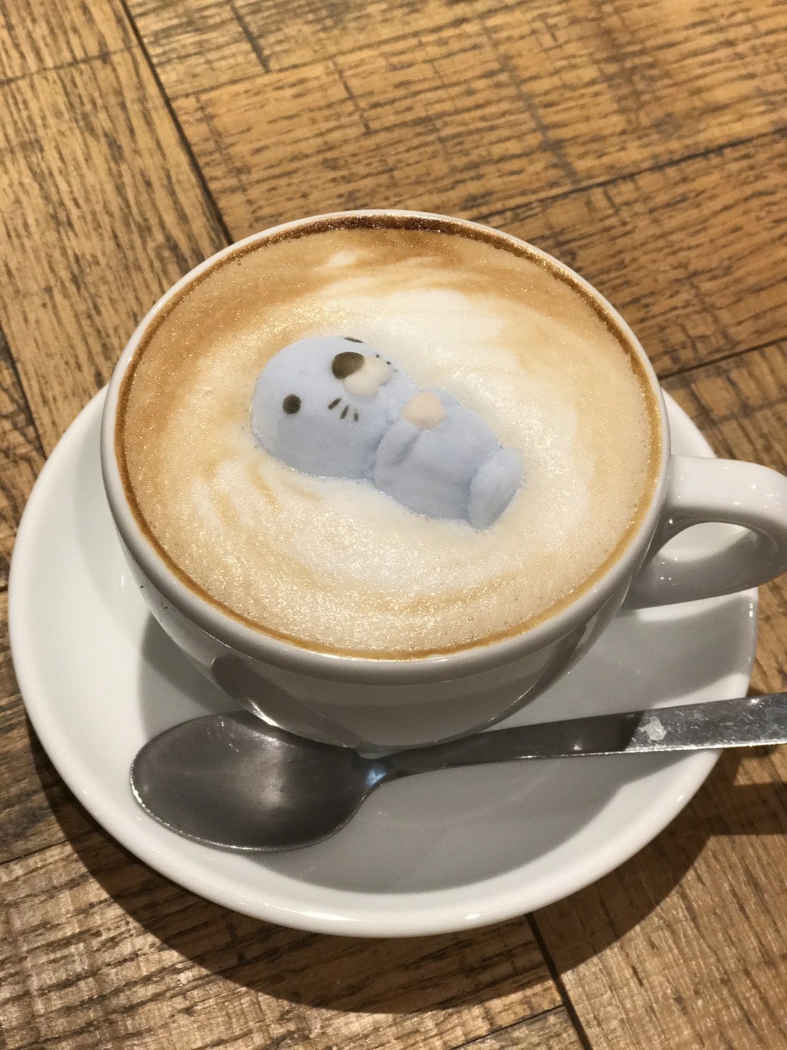 ぼのぼのぷかぷかラテ※各日数量限定／画像提供：TOWER RECORDS CAFE