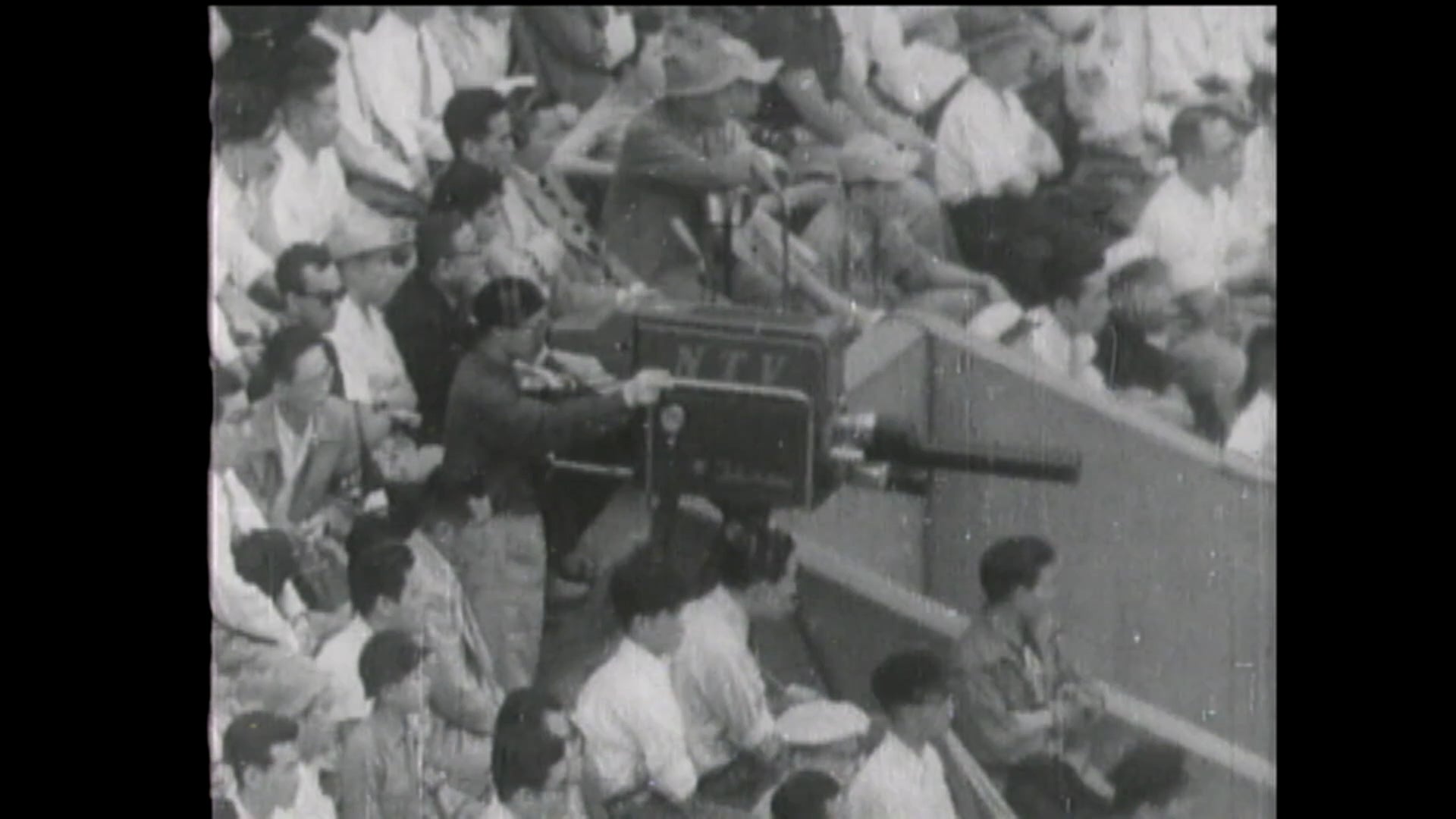 「DRAMATIC BASEBALL」1953年中継の様子（C）日本テレビ