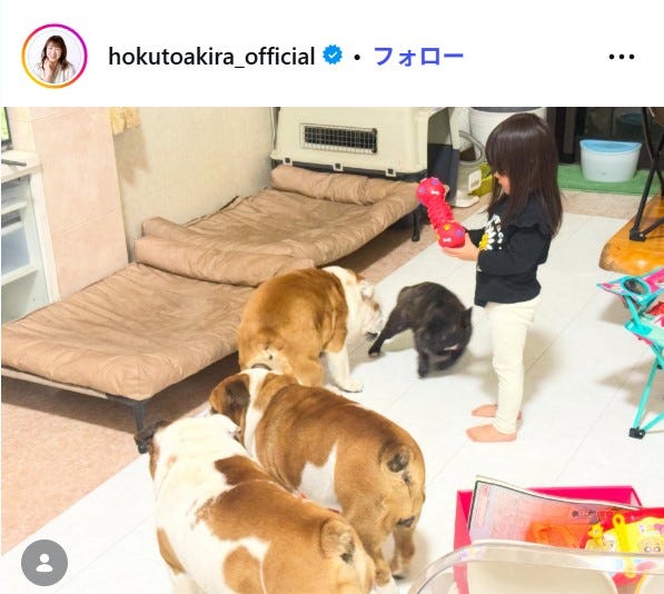 北斗晶Instagramより