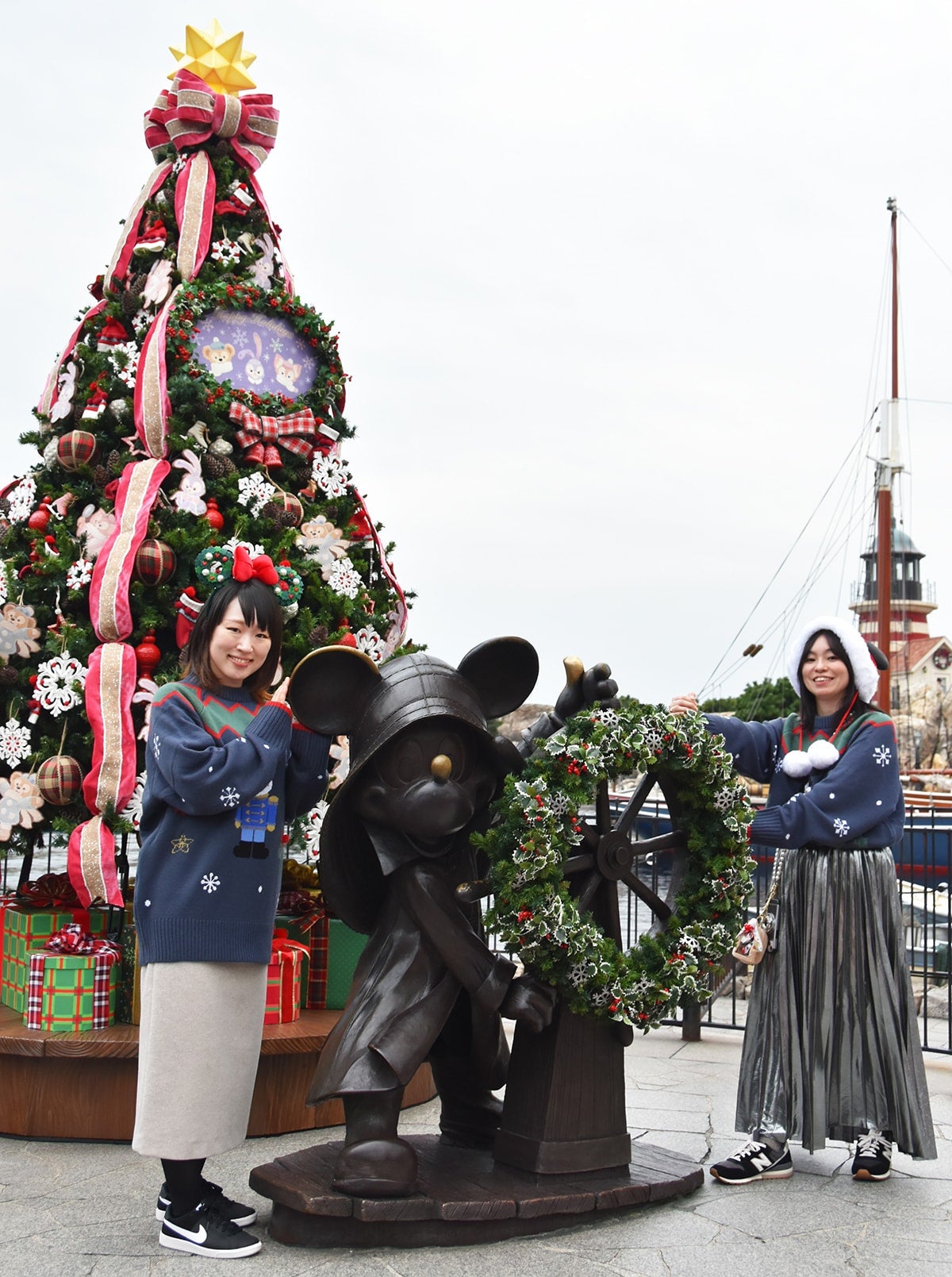 上海ディズニークリスマス　グーフィー雪だるまステンレスボトルふわふわカバーセット m75682652389_1.jpg?1731240487