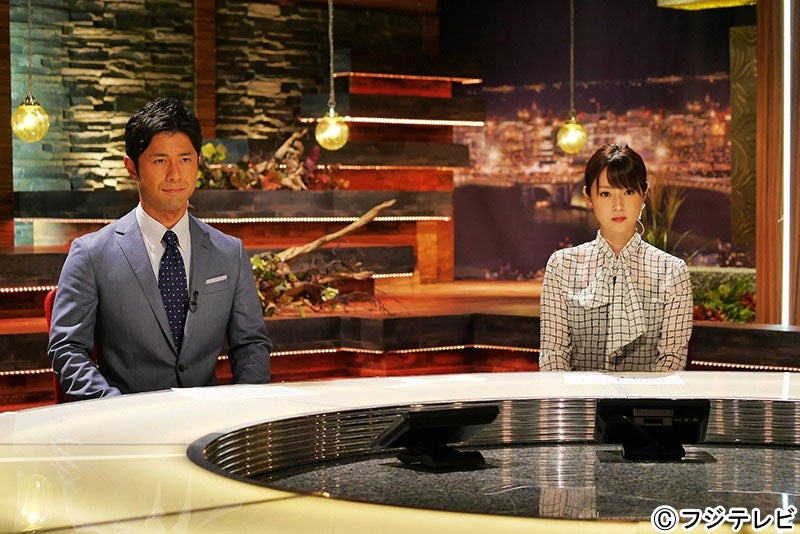 榎並大二郎アナウンサー、深田恭子 （C）フジテレビ