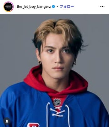 AOI/THE JET BOY BANGERZ Instagramより