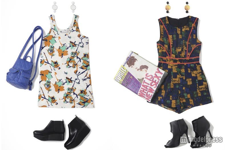 チェックやマルチボーダー、ヴィンテージライクなフラワー柄をフェミニンにスタイリング