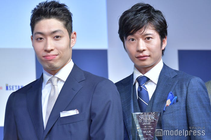 萩野公介選手、田中圭(C)モデルプレス