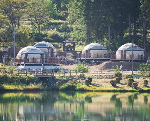 長野にグランピング施設「アルプスBASE」地産地消の夕食&五感で自然を感じるアクティビティ体験