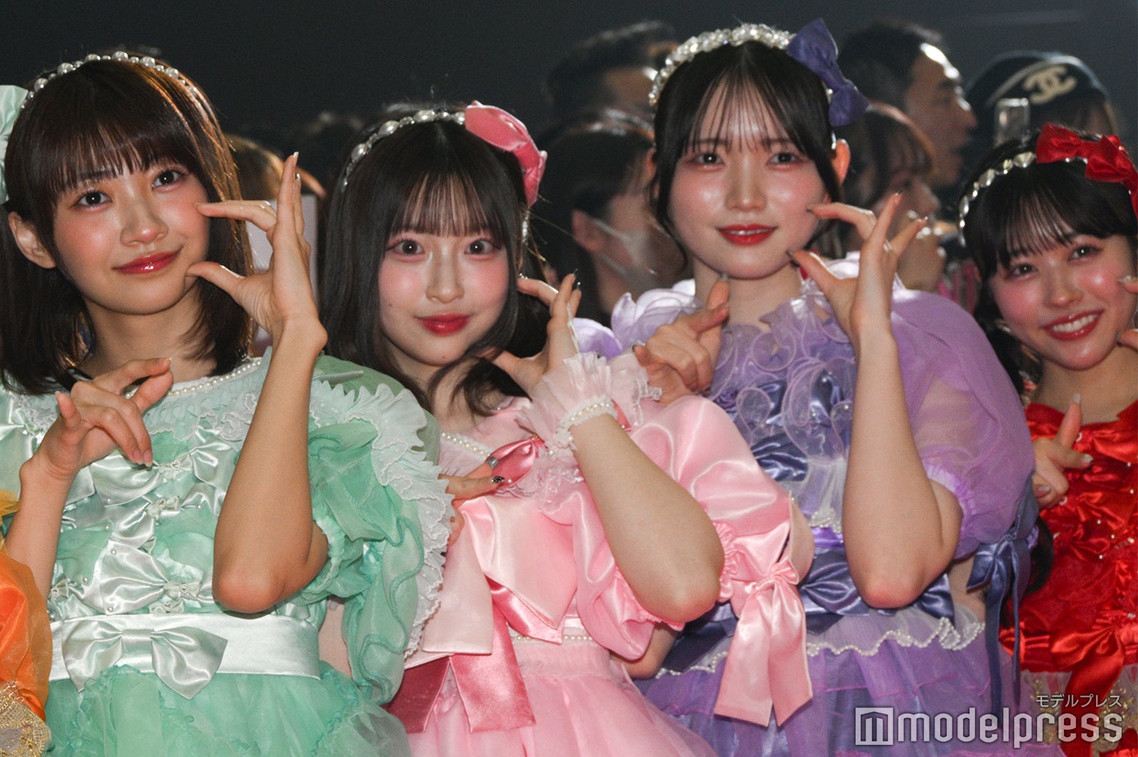 板倉可奈、桜庭遥花、真鍋凪咲、佐野愛花（C）モデルプレス