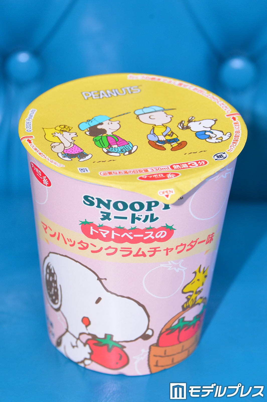 スヌーピー マンハッタンクラムチャウダー味ヌードル（税込246円）（C）モデルプレス