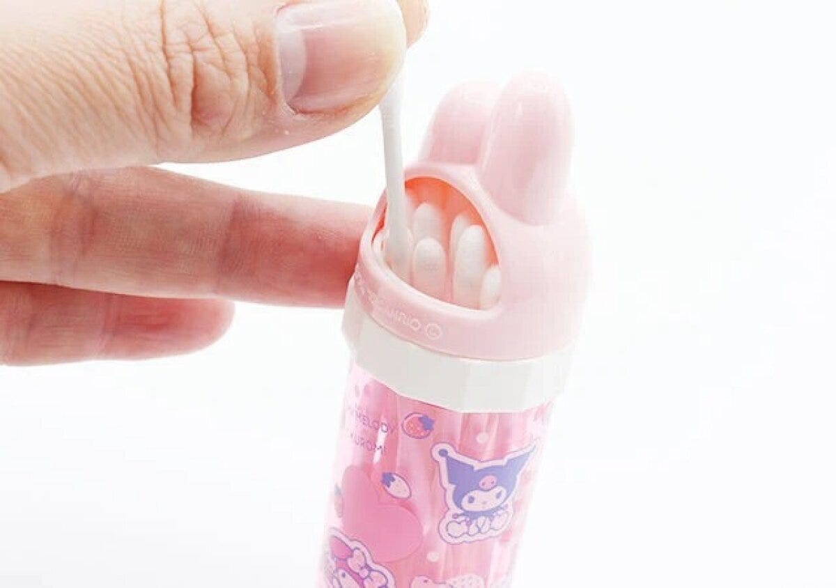 ダイソー　綿棒ケースM／Mハート　使用例