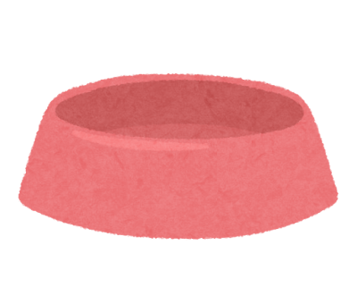 ペット用の食器のイラスト