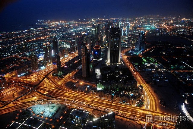 ゴージャスなドバイの夜景／photo by Mispahn