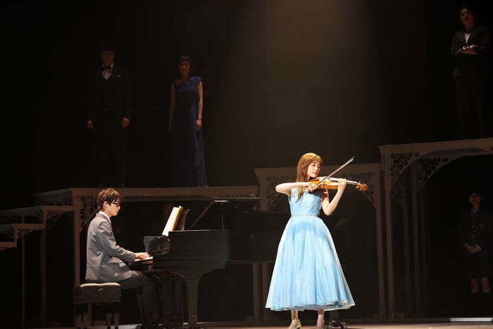 木村達成、生田絵梨花/ミュージカル「四月は君の嘘」6日ゲネプロより(写真提供/東宝演劇部)