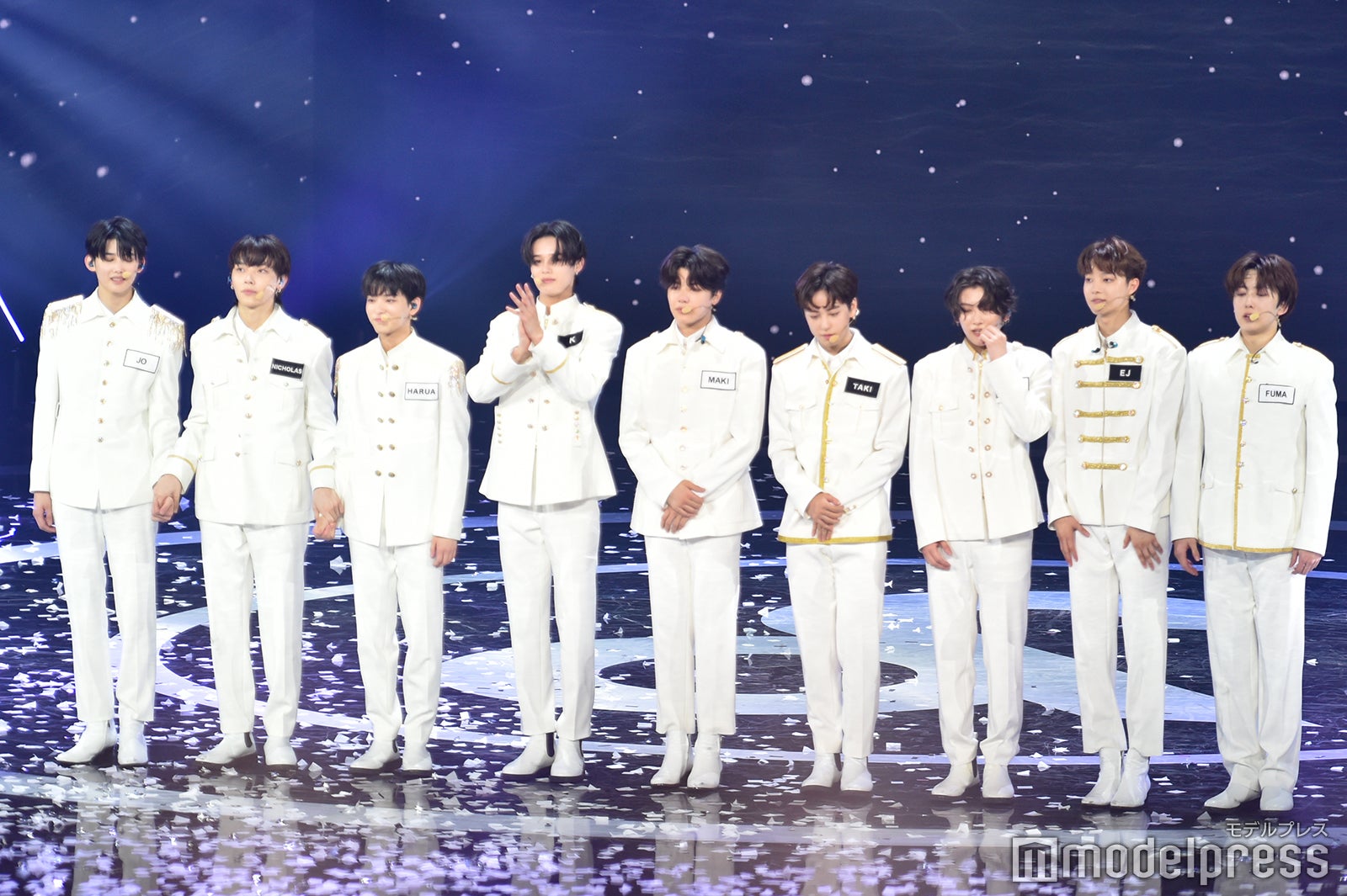JO、NICHOLAS、HARUA、K、MAKI、TAKI、YUMA、EJ、FUMA／&TEAM（C）モデルプレス