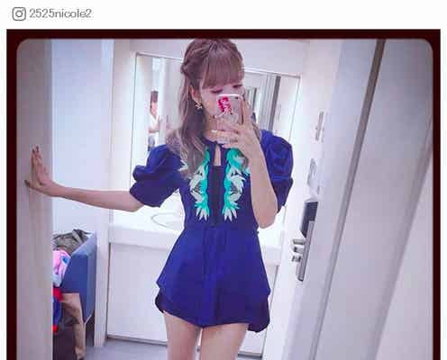 藤田ニコル「ギリギリせめたい」ミニ丈で美脚披露 抜群スタイルに「惚れ惚れ」「努力の証」と絶賛