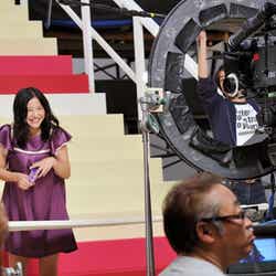 CM撮影に臨む吉高由里子