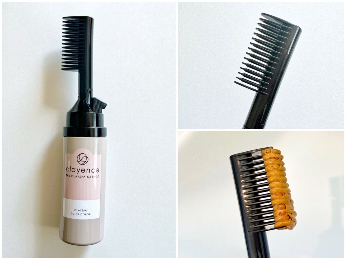 泡だけでなくコームで塗れるから手も汚れず便利!