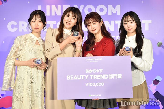 「Beauty Trend部門」(左から)あかちゃす、ももかチャンネル、あんなお、KAYODOLL、杏月ありさ(C)モデルプレス(C)モデルプレス