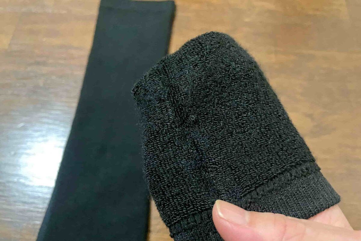 裏起毛パイルレッグウォーマー