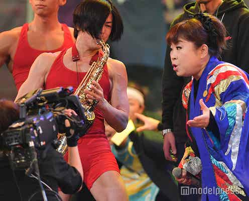武田真治、紅白でひたすら筋トレ 天童よしみステージでサックス演奏も<紅白リハ1日目>