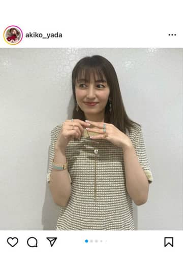 45歳・矢田亜希子、貴重なミニ丈ワンピ姿に絶賛の声「いつまでも美しい」「なんて美脚」