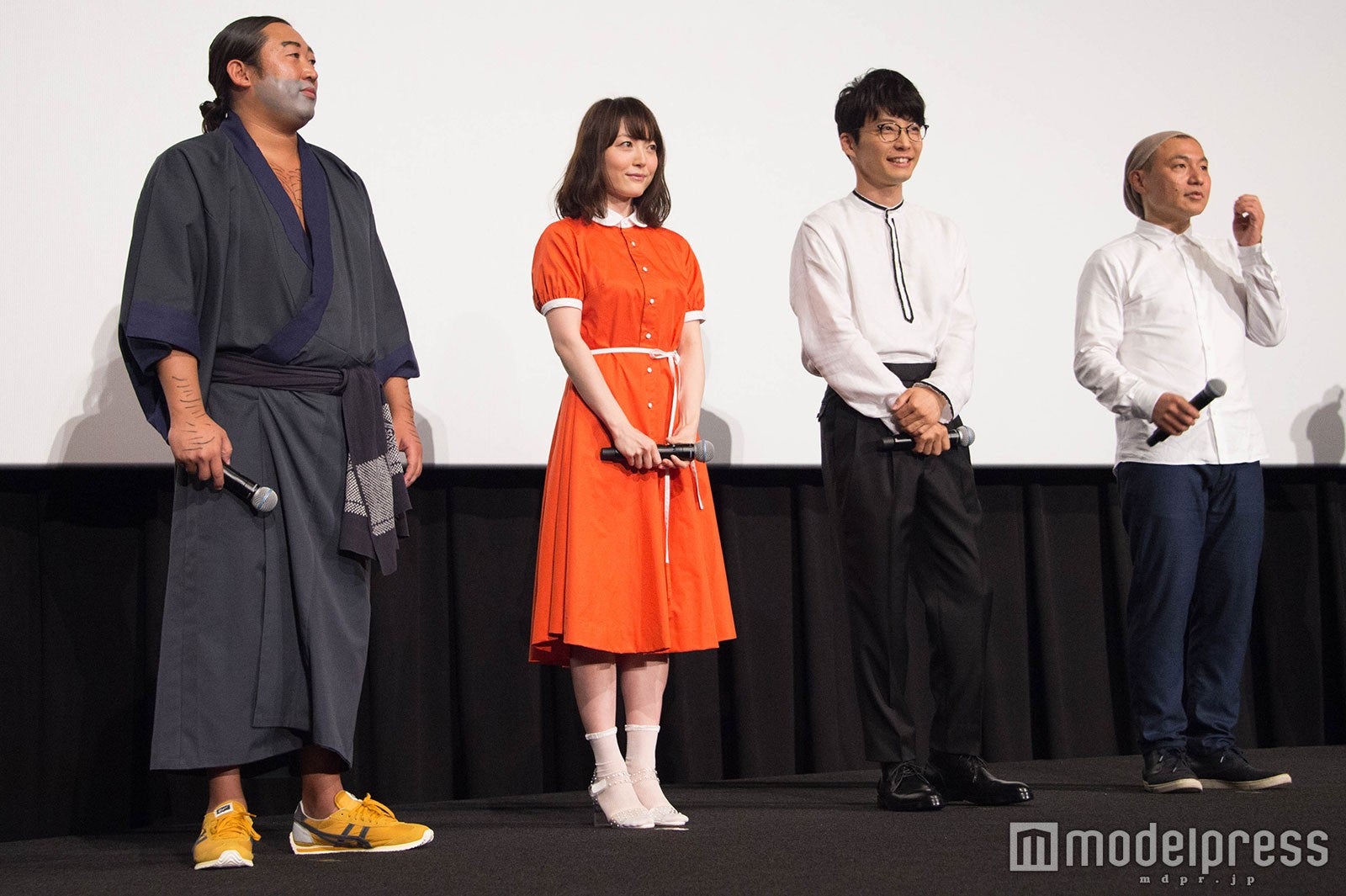 左から：秋山竜次、花澤香菜、星野源、湯浅政明監督 （C）モデルプレス