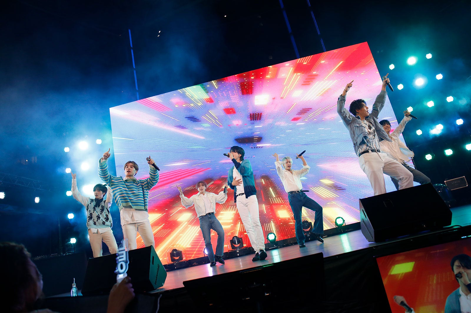 BE:FIRST、SKY-HIと「To The First」コラボ 圧巻パフォーマンスに観客釘付け＜J-WAVE INNOVATION WORLD FESTA 2021＞