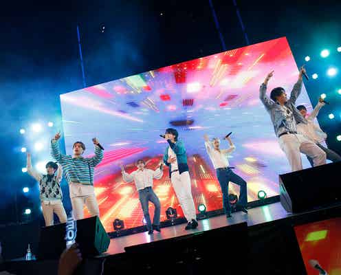 BE:FIRST、SKY-HIと「To The First」コラボ 圧巻パフォーマンスに観客釘付け<J-WAVE INNOVATION WORLD FESTA 2021>