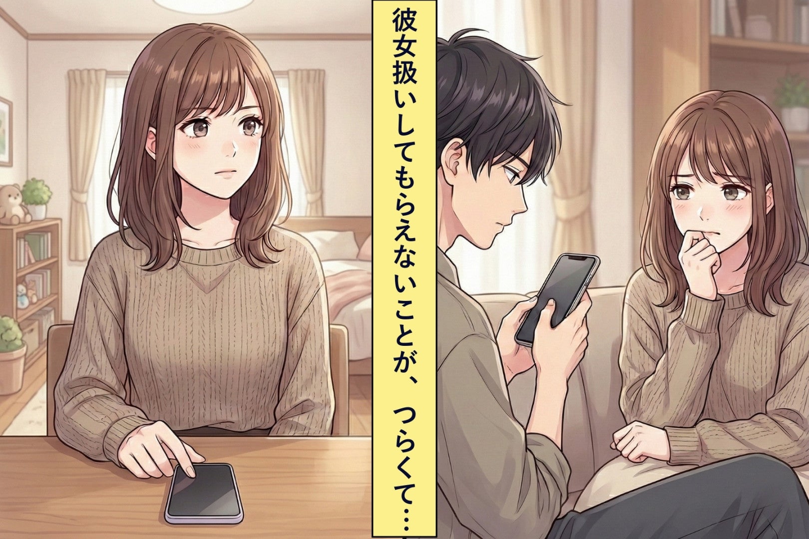 友達から恋人になった私たち→彼氏から、彼女として扱ってもらえないことがしんどくて...