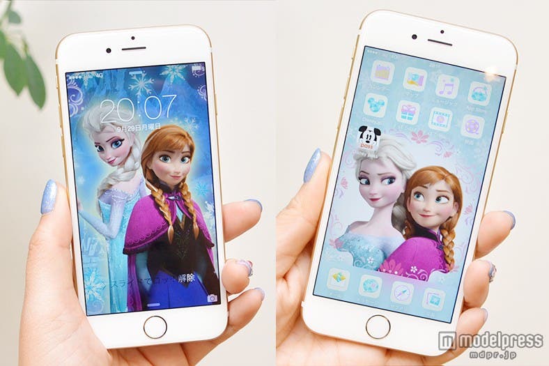 映画「アナと雪の女王」のキャラクターがあなたのiPhone6にやってきます