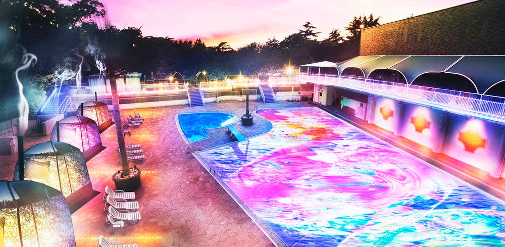 ホテルニューオータニのプールでサウナ体験！「NAKED NIGHT SAUNA×HOTEL NEW OTANI」開催