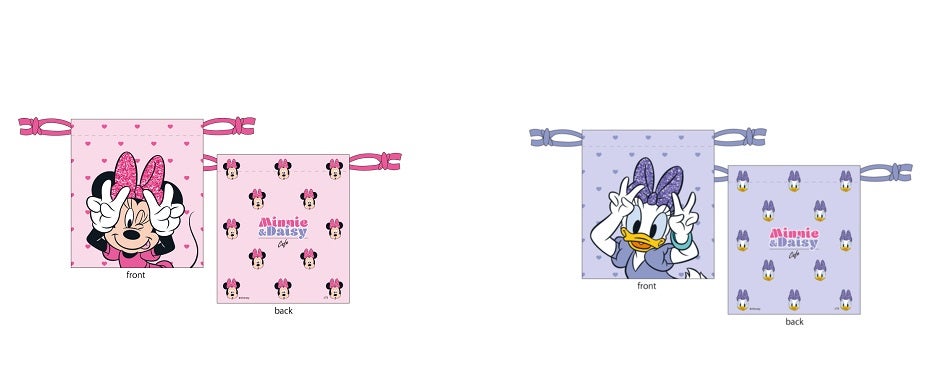 巾着（Minnie）（Daisy）税込1,430円（C）Disney