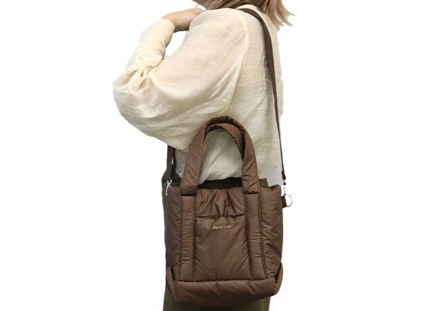 ベイフローキルティングバッグブラウン2way ベイフローキルティングバッグブラウン2way