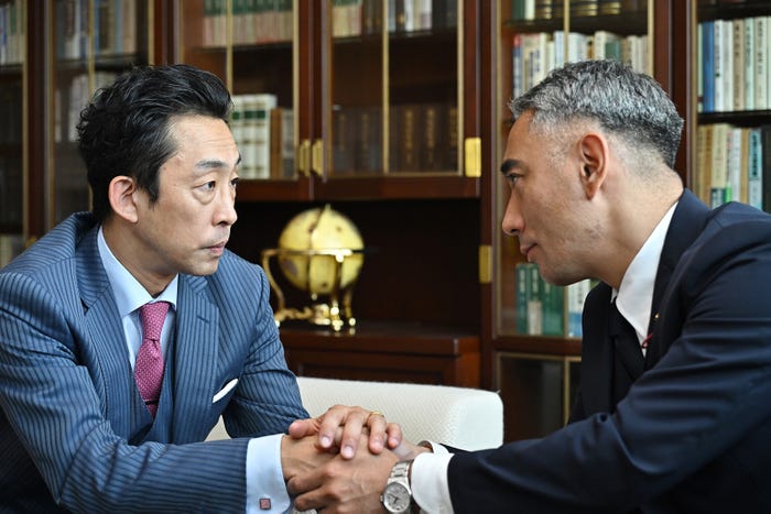 北村有起哉、市川團十郎「リブート」第9話(C)TBS