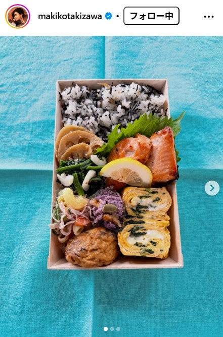 滝沢眞規子Instagramより