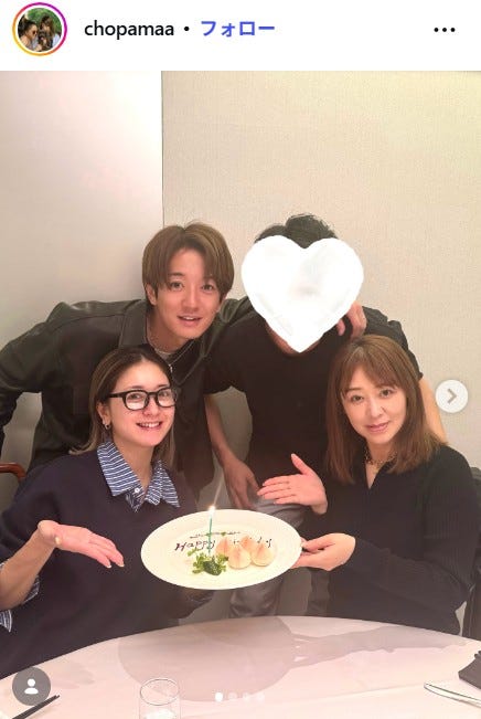 みちょぱ母Instagramより