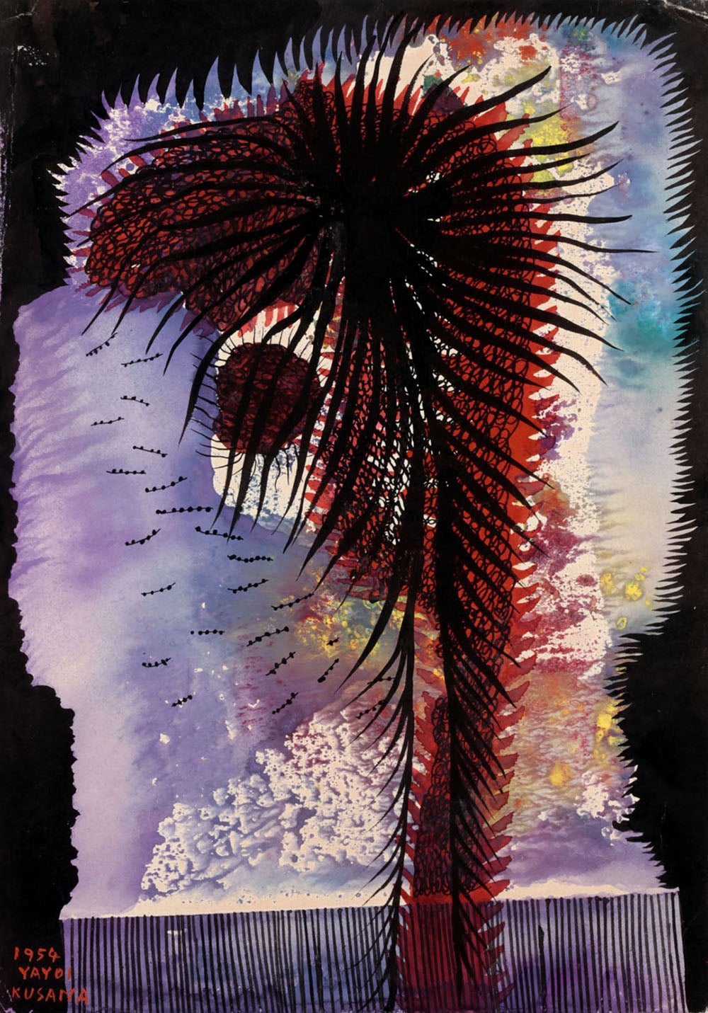 《原爆》　1954年　松本市美術館（C）YAYOI KUSAMA