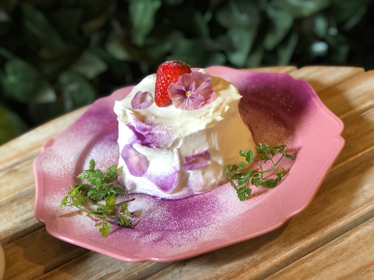 「ひんやりクリームチーズのパンケーキ」／画像提供：柏原歩