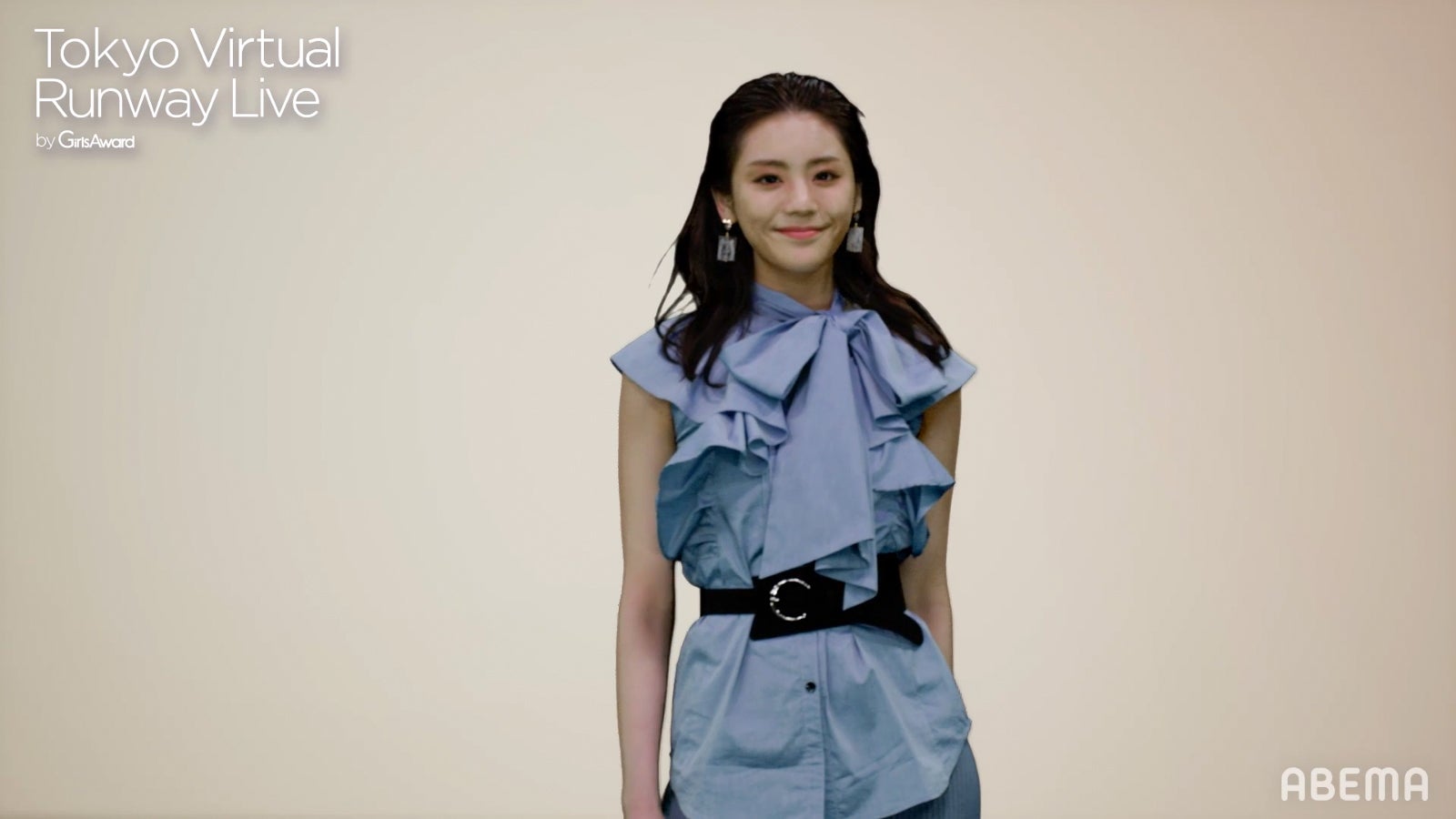 貴島明日香（C）Tokyo Virtual Runway Live by GirlsAward （C）AbemaTV, Inc.