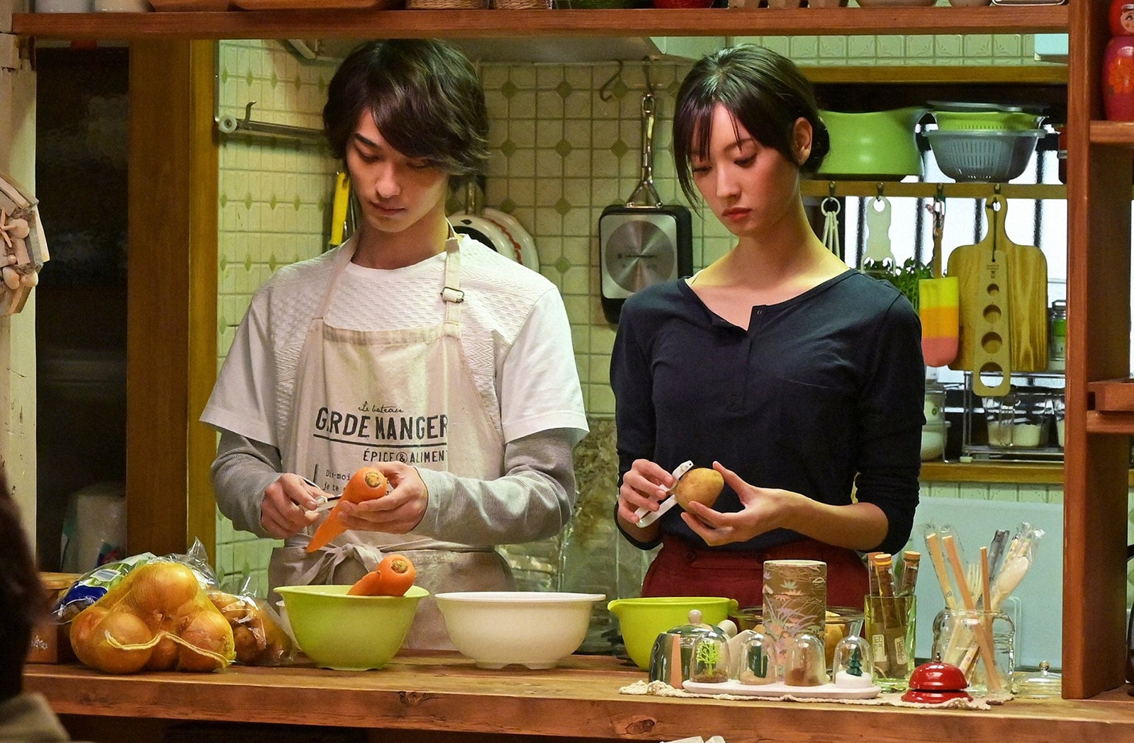 横浜流星、菜々緒／「4分間のマリーゴールド」第4話より（C）TBS