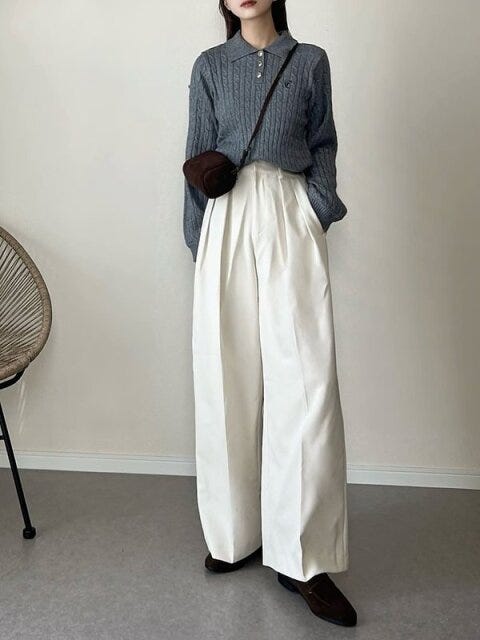白パンツコーデ1